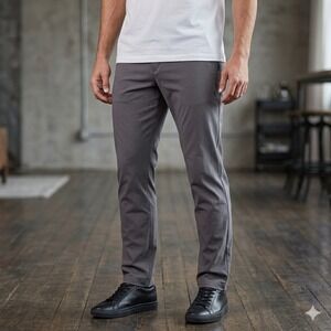 Proof Huckberry Nomad Pant Mens 38x33 Grey Slim Fit Technical Chino P-530035